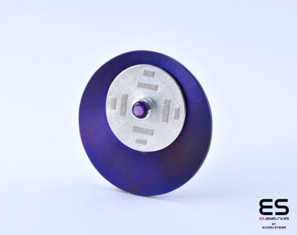 Blue Titan Collection Violet Color Pendant links1 web Titanio - Joyería contemporánea artesanal