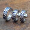 Set Earrings ring titanium Titanio - Joyería contemporánea artesanal