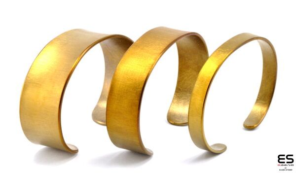 Titanium 3 Bracelets diamond file golden ES Jewelry web Titanio - Joyería contemporánea artesanal