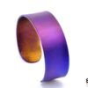 Titanium Bracelet 20 mm diamond violet Right ES Jewelry web Titanio - Joyería contemporánea artesanal