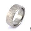 Wedding ring titanium 8mm forged 2.5mm left ESjewelry web 2 Titanio - Joyería contemporánea artesanal